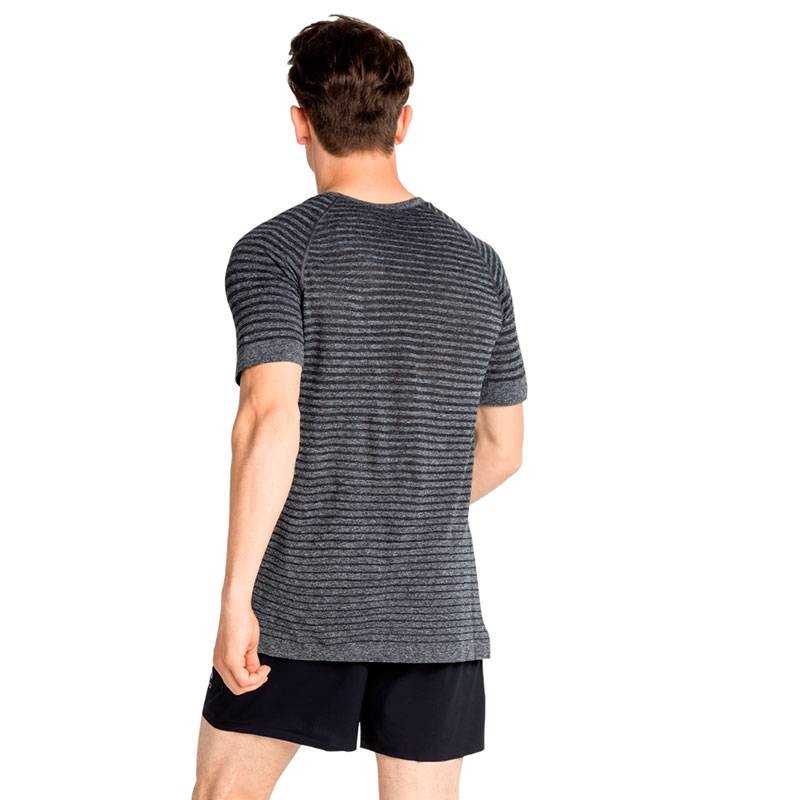 ODLO CAMISETA ESSENTIALS SEAMLESS GRIS HOMBRE 2