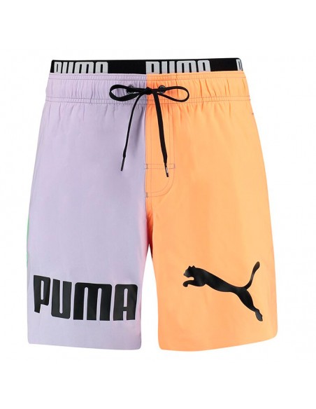PUMA BAÑADOR SWIM BLOCK MORADO NARANJA HOMBRE PUMA BAÑADOR SWIM BLOCK MORADO NARANJA HOMBRE
