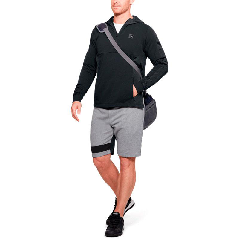 UNDER ARMOUR SUDADERA THREADBORNE TERRY NEGRO HOMBRE