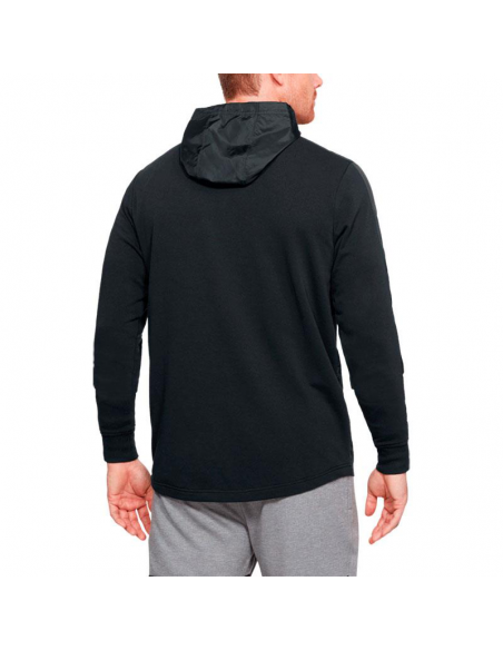 UNDER ARMOUR SUDADERA THREADBORNE TERRY NEGRO HOMBRE