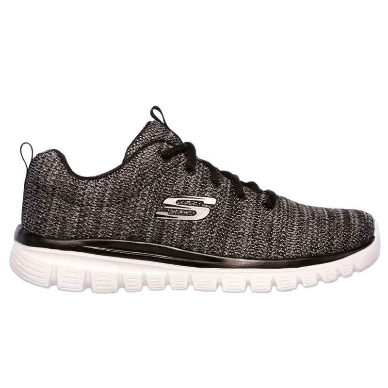 SKECHERS GRACEFUL-TWISTED FORTUNE NEGRO MUJER