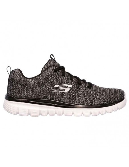 SKECHERS GRACEFUL-TWISTED FORTUNE NEGRO MUJER