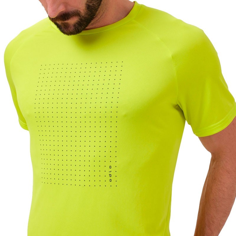 ODLO CAMISETA ESSENTIAL PRINT GRAPHIC VERDE HOMBRE 2