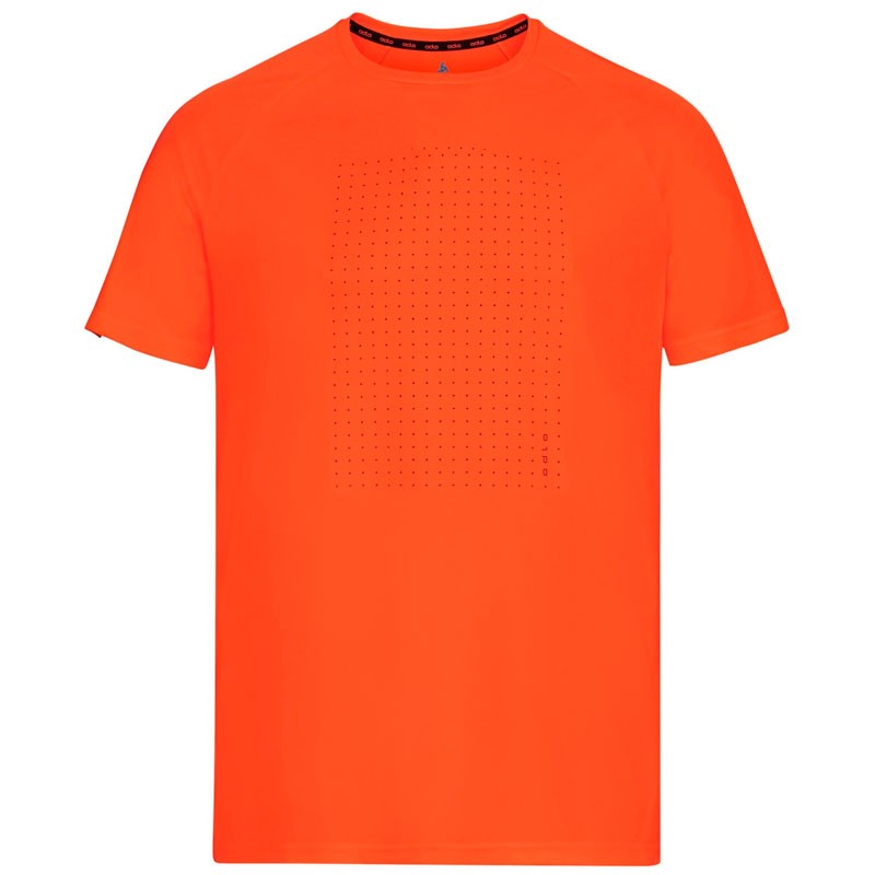 Odlo Camiseta Essential Print Graphic Naranja para Hombre