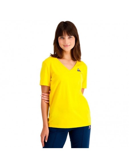 LE COQ SPORTIF CAMISETA V ESSENTIELS Nº1 MUJER LE COQ SPORTIF CAMISETA V ESSENTIELS Nº1 MUJER