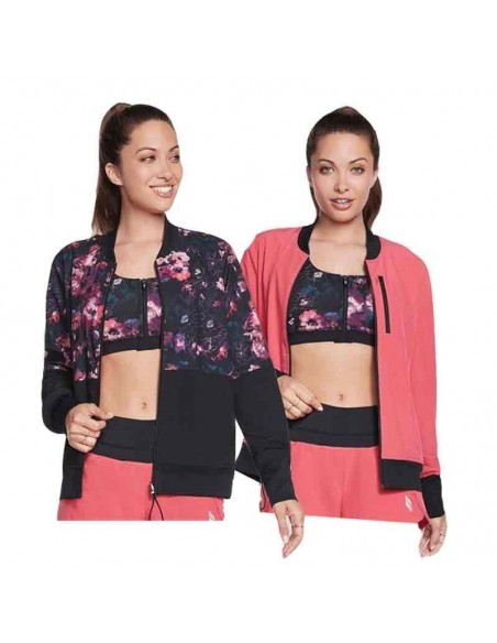 SKECHERS BOMBER LINEAR FLORAL REVERSIBLE
