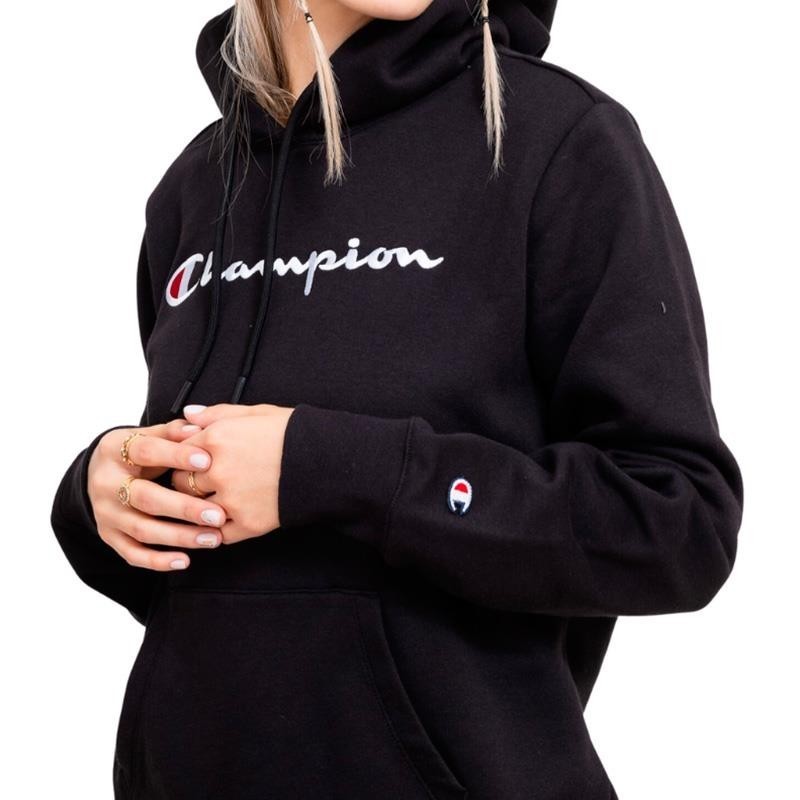 Sudadera capucha Champion Negra