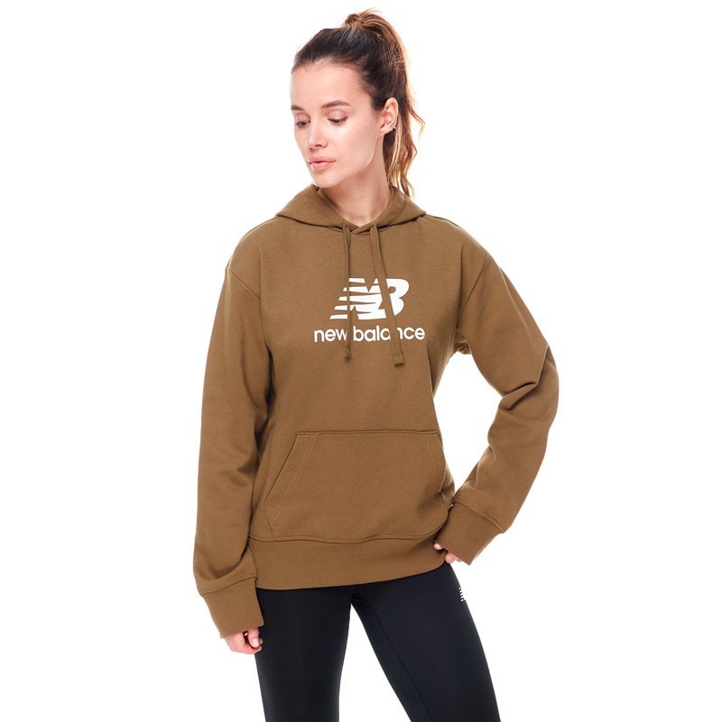 NEW BALANCE SUDADERA ESSENTIALS STACKED LOGO
