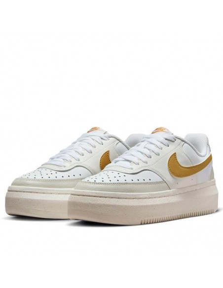 NIKE COURT VISION ALTA BLANCO MARRON MUJER NIKE COURT VISION ALTA BLANCO MARRON MUJER