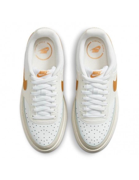 NIKE COURT VISION ALTA BLANCO MARRON MUJER NIKE COURT VISION ALTA BLANCO MARRON MUJER
