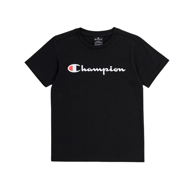 CHAMPION CAMISETA CREWNECK NEGRO NIÑO