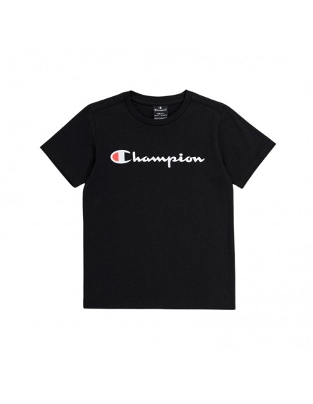 CHAMPION CAMISETA CREWNECK NEGRO NIÑO