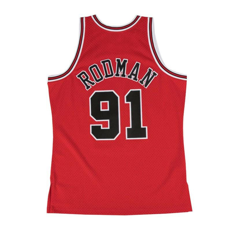 Camiseta Mitchell & Ness Dennis Rodman Chicago Bulls Away Hardwood Classics 97-98