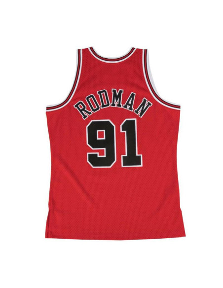 Camiseta Mitchell & Ness Dennis Rodman Chicago Bulls Away Hardwood Classics 97-98