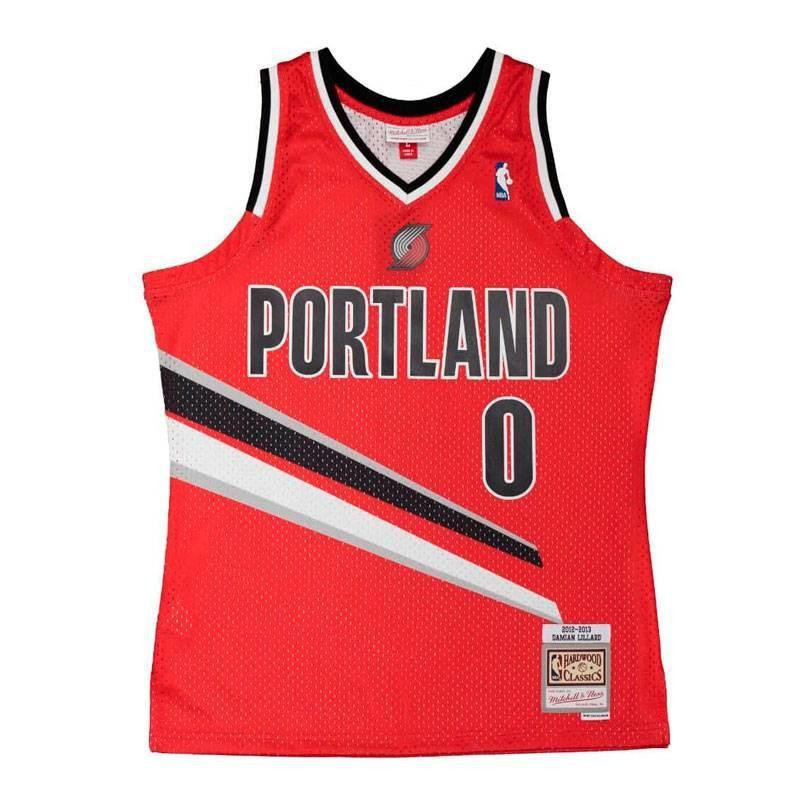 Camiseta Mitchell & Ness Damian Lillard Portland Trail Blazers Hardwood Classics 12-13