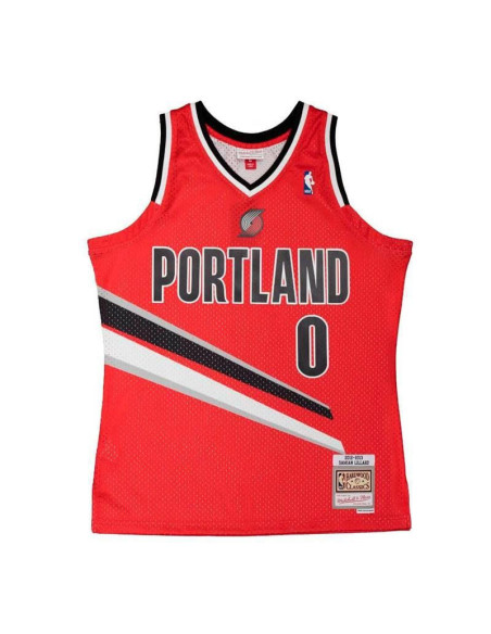 Camiseta Mitchell & Ness Damian Lillard Portland Trail Blazers Hardwood Classics 12-13
