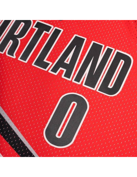 Camiseta Mitchell & Ness Damian Lillard Portland Trail Blazers Hardwood Classics 12-13