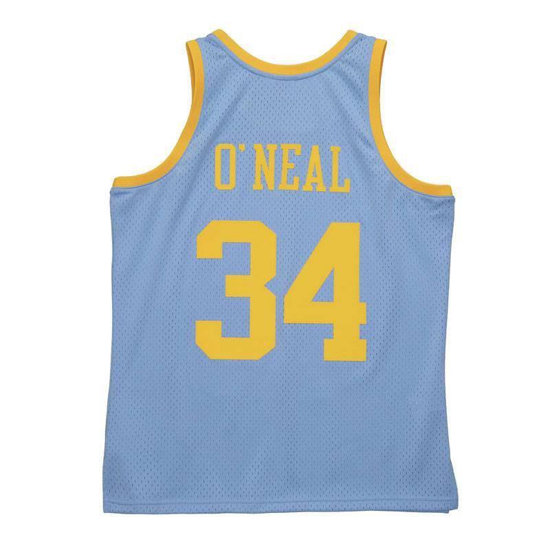 Camiseta Mitchell & Ness Shaquille Oneal Los Angeles Lakers Hardwood Classics 01-02 2