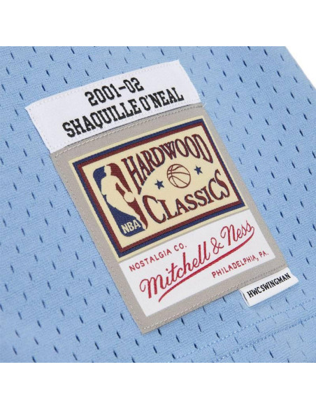 Camiseta Mitchell & Ness Shaquille Oneal Los Angeles Lakers Hardwood Classics 01-02