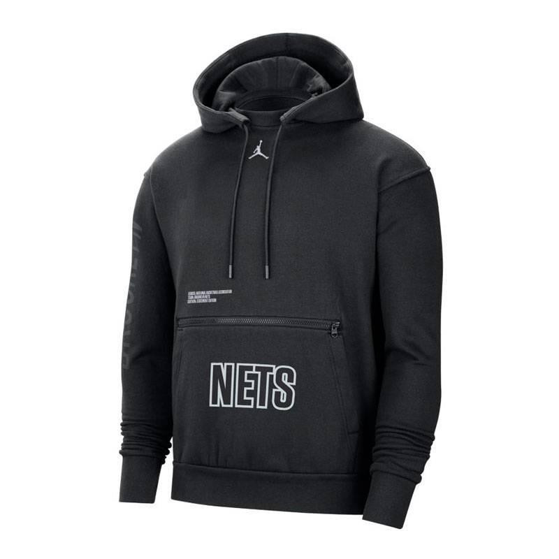 Sudadera Nba Jr Brooklyn Nets Jordan Fleece Pullover Statement Hoodie