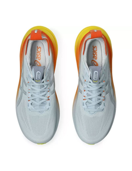 Zapatillas Asics Gel-Nimbus 28 Sunny Sizzle azules upper