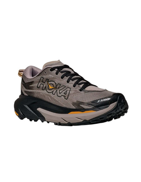 Zapatillas Hoka Mafate 5 marrones diagonal