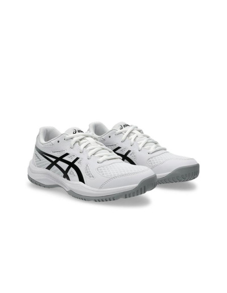 Zapatillas Asics Upcourt 6 GS blanco diagonal