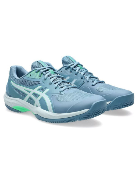 Zapatillas Asics Game FF Pádel azules diagonal