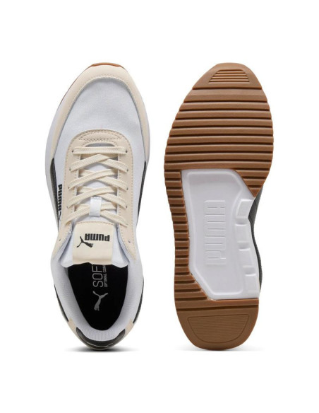 Zapatillas Puma R78 Lightwind blancas upper y suela