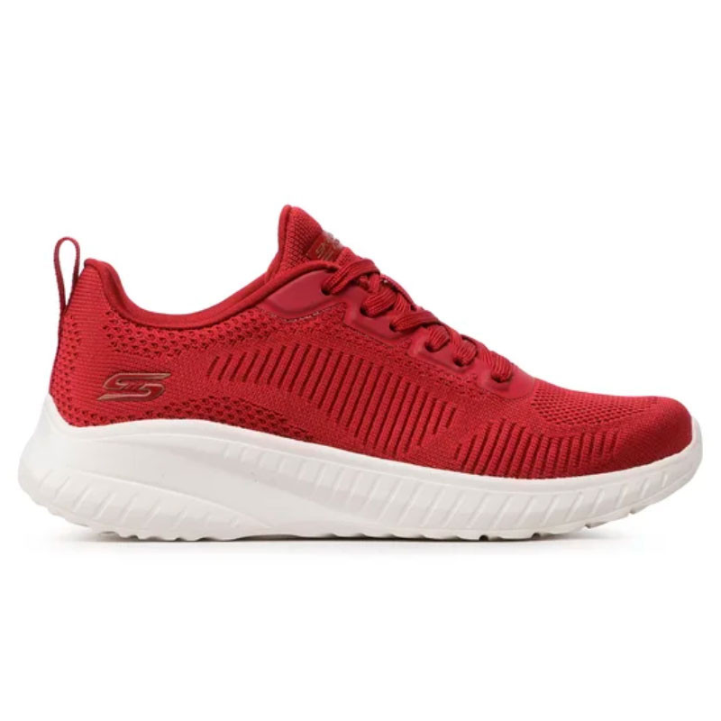 Zapatillas Skechers Bobs Squad Chaos exterior granate