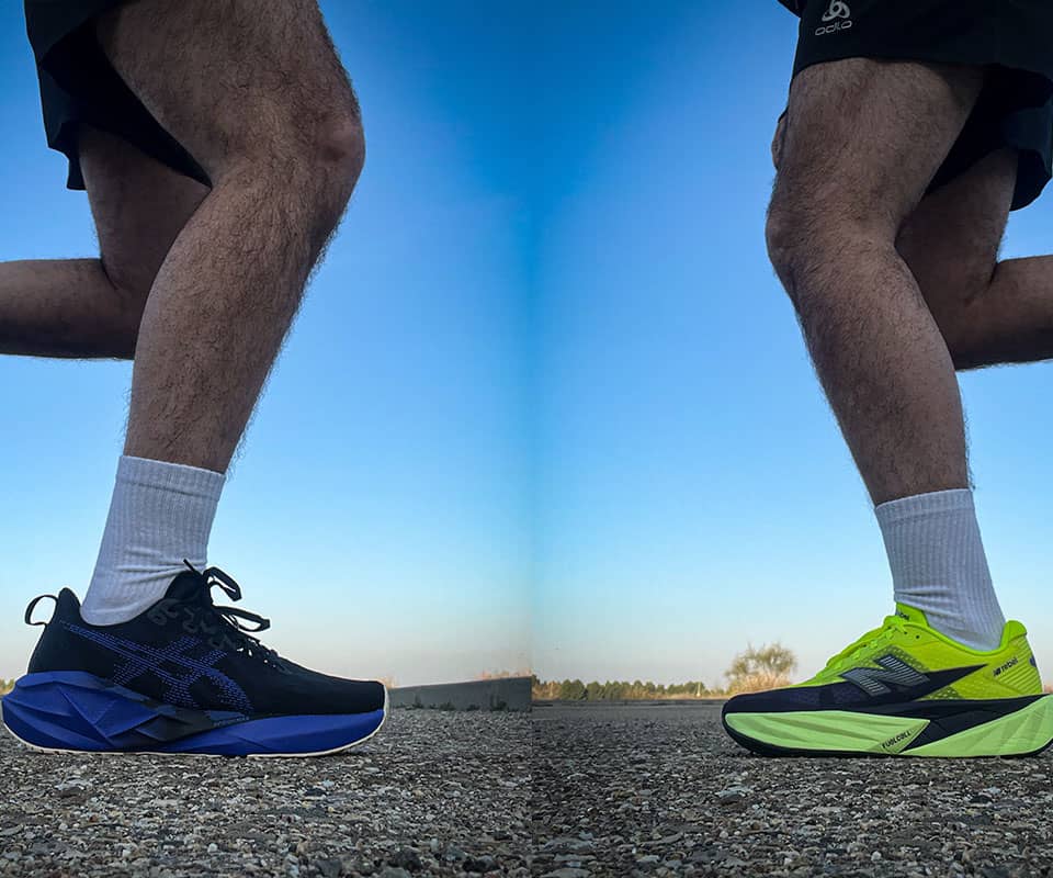dos runner probando las rebel v5 y las novablast 5