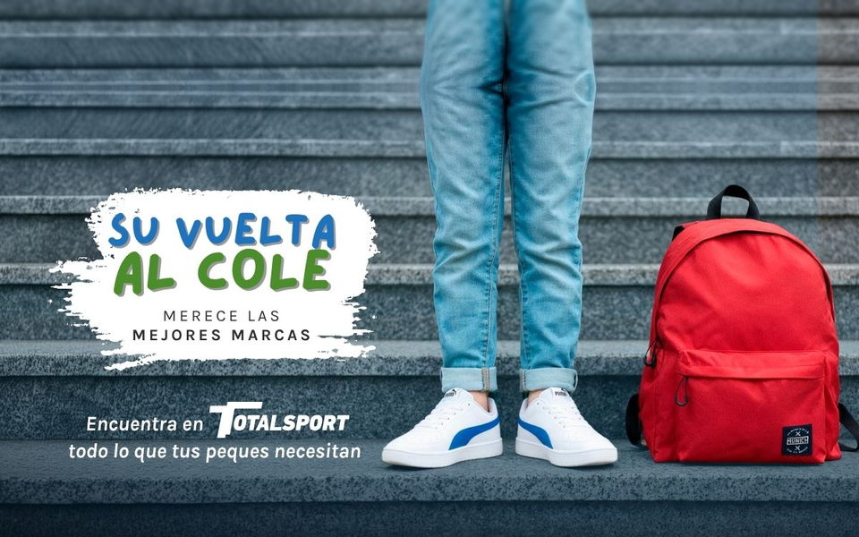 Vuelta al cole en Totalsport: zapatillas y mochilas de las mejores marcas